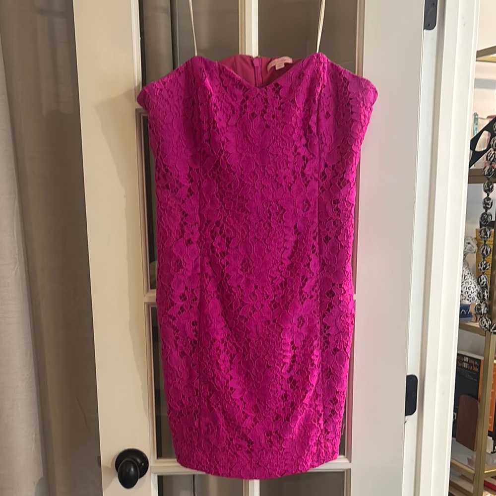 Lilly Pulitzer Pink Strapless Sheath Dress